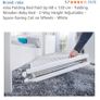 Brand new folding wooden baby bed with brand new mattress Image 3