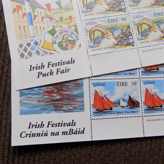 Irish 1998 Europa Festival Stamp sheets.MNH.