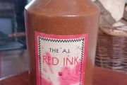 Antique sealed ink bottle