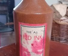 Antique sealed ink bottle