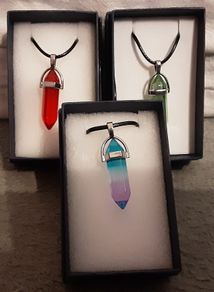 selection of leather necklaces