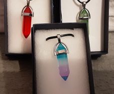 selection of leather necklaces
