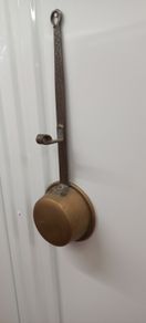 Antique Steel and Brass French ladle large size