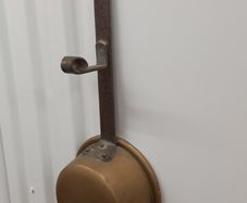 Antique Steel and Brass French ladle large size
