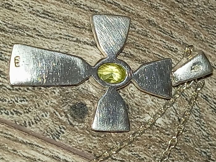 Sterling silver chain with cross