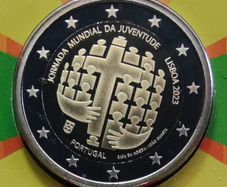 Portugal 2 Euro Base Metals Proof Coin 2023 - World Youth Day Lisbon - 2 Euro Commemorative Coin