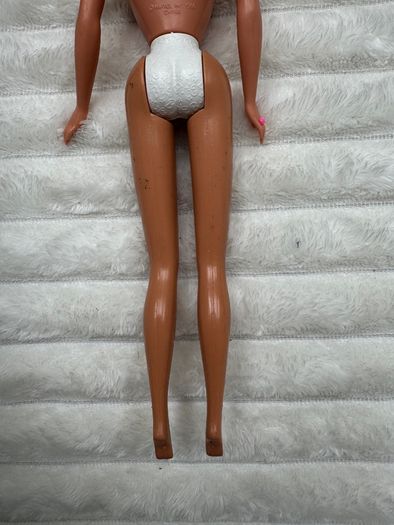 Vintage Body 1966 Mattel Barbie Blonde Hair Pink Earrings Ring Used Damaged Neck Dirty Please see pictures