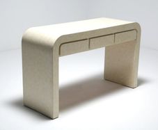 Waterfall Console Table with drawers, USA, 1980s.