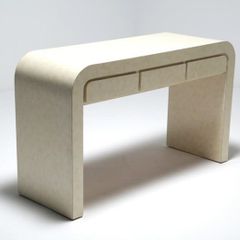Waterfall Console Table with drawers, USA, 1980s.