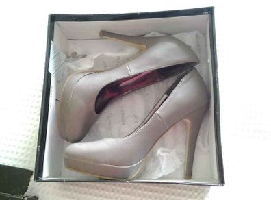Dorothy Perkins Stone Grey High Heels - Size 4