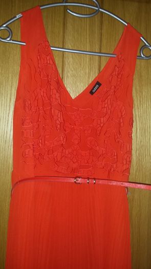Burnt orange oasis dress