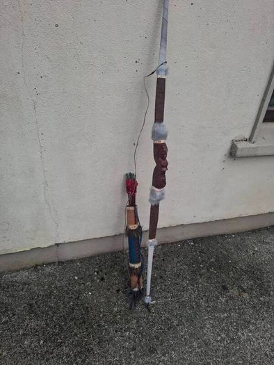 decorative bow, quiver, and arrows set