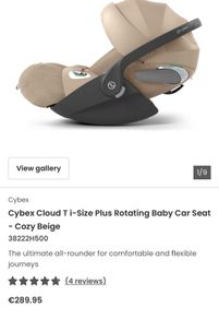 Cybex Cloud T i-Size plus Cybex Base T 360 Rotating ISOFIX Car Seat Base - Black