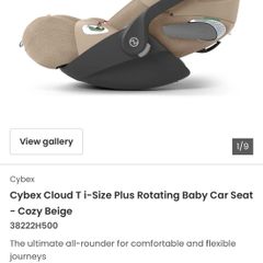 Cybex Cloud T i-Size plus Cybex Base T 360 Rotating ISOFIX Car Seat Base - Black