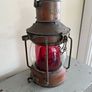Antique Copper NUC Ships Oil Lamp Image 2