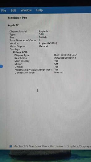 MacBook Pro 13-inch (2020) - Apple M1 - 16GB RAM - 500GB SSD