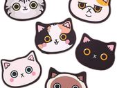 Cat Cup Silicone Coaster Mug - Rubber Mat for Wine, Glass, Tea- Best Housewarming Beverage, Drink, Beer- Home House Kitchen Decor - Wedding Registry Gift Idea (Black)