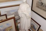 Large Antique Statue of Saint Cecilia 85cm high