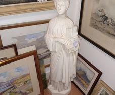Large Antique Statue of Saint Cecilia 85cm high