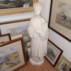 Large Antique Statue of Saint Cecilia 85cm high