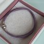 Pandora multi,strand purple/lilac cord bracelet size 19.5cm very good condition Image 3