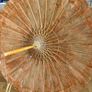 Vintage Oriental 1960s Japanese Rise Paper Painted Swans Umbrella Image 6