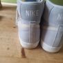 Nike shoesLightly used Nike Blazer Mid '77 PRM Vintage Bone Coconut Milk Grey/Light Blue   Mens Size 10/45 Image 4