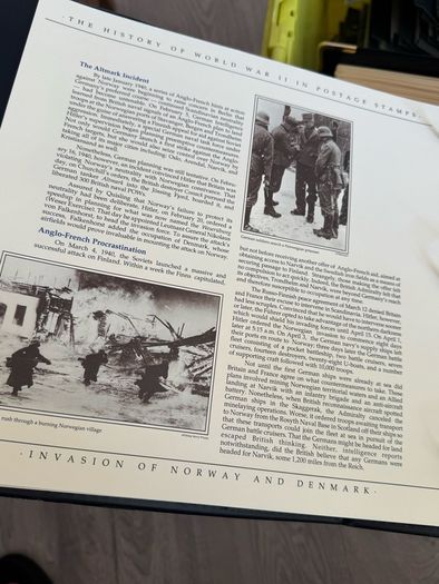The History of World War II in post stamps