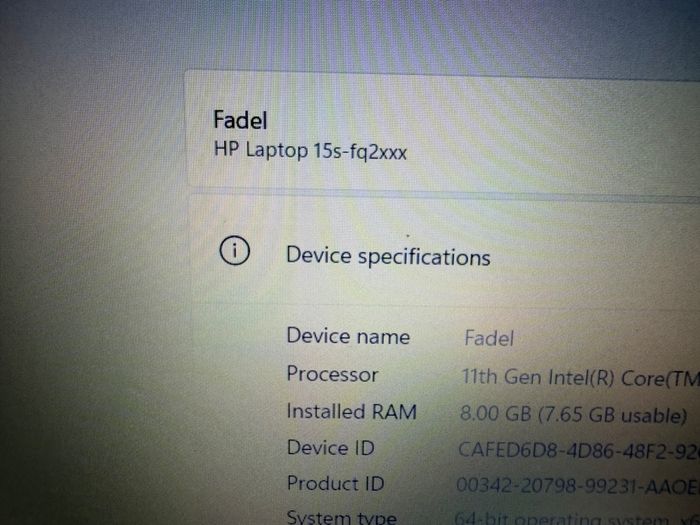 laptop i5 11th Generation