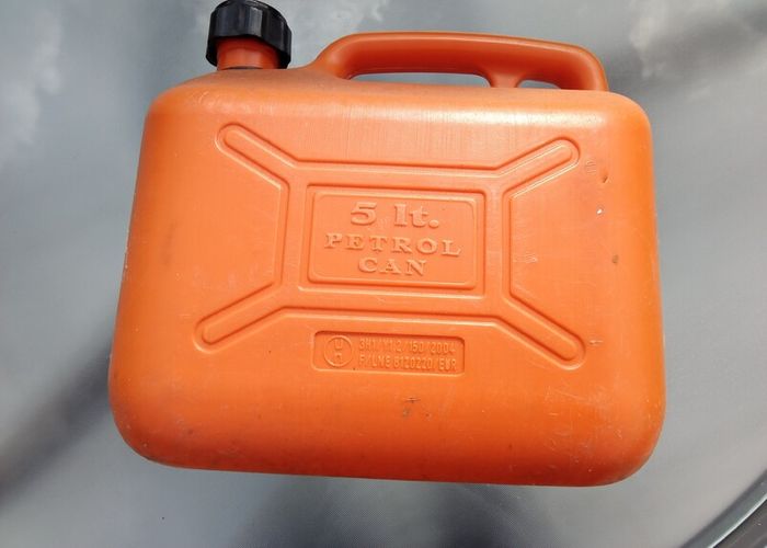 Plastic Petrol Can 5 Litre.