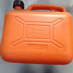 Plastic Petrol Can 5 Litre.