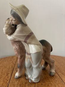 Lladro Boy with Donkey