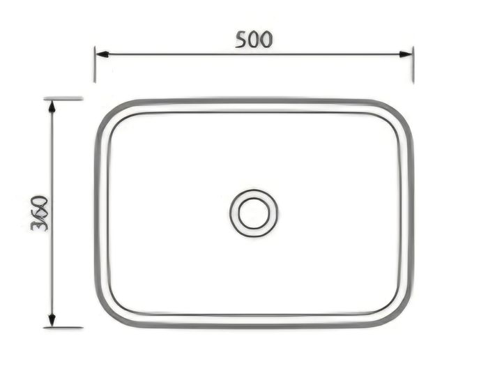 Sonas Avanti rectangular basin