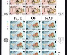 1981 Isle of Man Europa Folklore Commemoration Commemorative Stamp Sheetlets Mint Never Hinged (MNH)