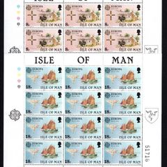 1981 Isle of Man Europa Folklore Commemoration Commemorative Stamp Sheetlets Mint Never Hinged (MNH)