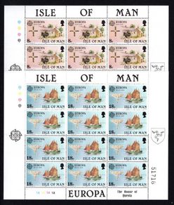 1981 Isle of Man Europa Folklore Commemoration Commemorative Stamp Sheetlets Mint Never Hinged (MNH)