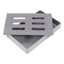 BBQ cast iron smoker box and wood chips 4 bags Image 2