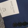 mens river island suit jacket blue Image 3