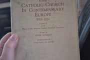 the Catholic church in Contemporary Europe 1919 to 1931 Volume 2 Peter guilday