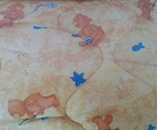 Padded cover with teddy bears