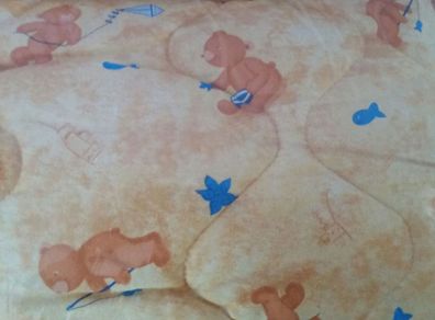 Padded cover with teddy bears