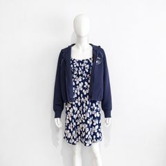 Pre Owned Disney Stitch x Primark Floral Dress & Zip Hoodie Set