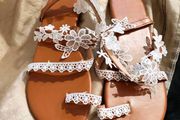 Womens Lace Flat Sandals Size 43