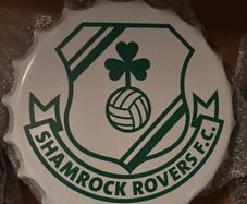 shamrock rovers metal wall cap