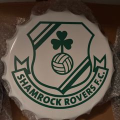 shamrock rovers metal wall cap
