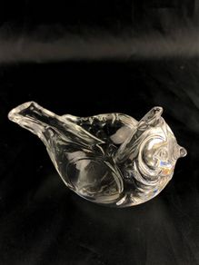 Vintage Rosenthal crystal Sparrow candle holder