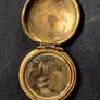 Antique Victorian Blue Enamel ANCHOR Mourning Locket Hair c.1840 Image 8