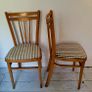 Mid-century pair of czechoslovakia beech chairs Image 3