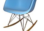 Charles Eames Style Baby Blue Retro Rocking Chair