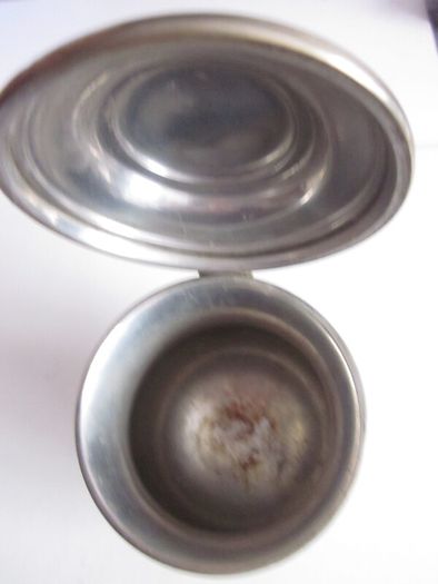 Antique English Pewter Lidded Tankard